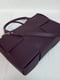Фіолетова шкіряна сумка Вега | 6862519 | фото 5