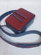 Синьо-червона шкіряна сумка Квадро | 6862532 | фото 3