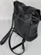 Чорний шкіряний рюкзак Неаполь | 6862542 | фото 4
