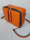 Оранжева шкіряна сумка Квадро | 6862546 | фото 3