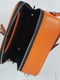 Оранжева шкіряна сумка Квадро | 6862546 | фото 4