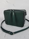 Зелена шкіряна сумка Квадро | 6862558
