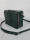 Зелена шкіряна сумка Квадро | 6862558 | фото 2