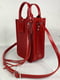 Червона шкіряна сумка Амелі | 6862590 | фото 3