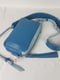 Блакитна шкіряна сумка  Міа | 6862650 | фото 3