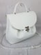 Біла шкіряна сумка Фіджі | 6862660 | фото 3