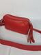 Червона шкіряна сумка  Міа | 6862662 | фото 2