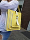 Жовта шкіряна сумка Грейс | 6862665 | фото 8