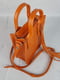 Оранжева шкіряна сумка Амелі | 6862666 | фото 4
