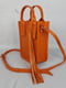 Оранжева шкіряна сумка Амелі | 6862666 | фото 5