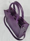 Фіолетова шкіряна сумка Соло | 6862671 | фото 3