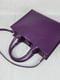 Фіолетова шкіряна сумка Соло | 6862671 | фото 4