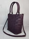 Фіолетова шкіряна сумка Фреска | 6862675 | фото 3