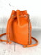 Оранжева шкіряна сумка Бель | 6862720 | фото 2