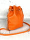 Оранжева шкіряна сумка Бель | 6862720 | фото 3