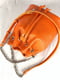 Оранжева шкіряна сумка Бель | 6862720 | фото 4