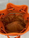 Оранжева шкіряна сумка Бель | 6862720 | фото 5