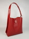 Червона шкіряна сумка-шопер Барбара | 6862726 | фото 2