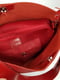 Червона шкіряна сумка-шопер Барбара | 6862726 | фото 6
