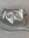 Срібляста шкіряна сумка Румба | 6862736 | фото 4