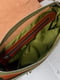 Шкіряна сумка кольору хакі Керрі | 6862738 | фото 7