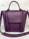 Фіолетова шкіряна сумка Керрі | 6862747