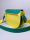Жовто-зелена шкіряна сумка Рута | 6862751 | фото 3
