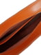 Оранжева шкіряна сумка Паола | 6862772 | фото 4