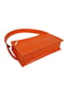 Оранжева шкіряна сумка Паола | 6862772 | фото 5
