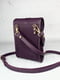 Фіолетова шкіряна сумка Лайк | 6862822 | фото 3