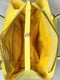 Жовта шкіряна сумка Форта | 6862825 | фото 7