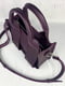 Фіолетова шкіряна сумка Фіона S | 6862826 | фото 3