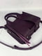 Фіолетова шкіряна сумка Фіона S | 6862826 | фото 5