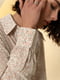 Шифонова блуза вільного крою кремова | 6862859 | фото 6