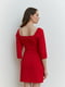 Приталена сукня міні із застібкою на гудзики червоне | 6862889 | фото 4