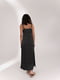 Шовкова сукня-міді в білизняному стилі чорна | 6862901 | фото 5