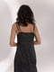 Шовкова сукня-міді в білизняному стилі чорна | 6862901 | фото 6
