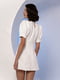 Приталенное платье с юбкой-трапецией молочное | 6862945 | фото 5