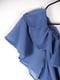 Сукня синя з рюшами | 6863377 | фото 2
