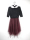 Сукня чорно-фіолетова | 6863488