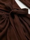 Темно-коричнева сукня-футляр “на запах” | 6864123 | фото 3