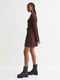 Темно-коричнева сукня-футляр “на запах” | 6864123 | фото 4