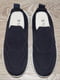 Темно-сині текстильні кросівки без шнурків | 6864140 | фото 4
