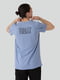 Блакитна футболка з принтом | 6864390 | фото 2