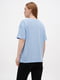 Хлопковая голубая футболка | 6852368 | фото 2