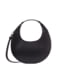 Чорна шкіряна сумка круглої форми | 6864478 | фото 5