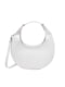 Біла шкіряна сумка круглої форми | 6864479 | фото 5