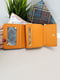 Оранжевий шкіряний гаманець | 6864482 | фото 2