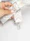 Сріблястий текстильний ремінь для сумки з карабінами | 6864499 | фото 2