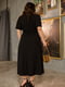 Однотонна чорна сукня з гудзиками | 6864694 | фото 4